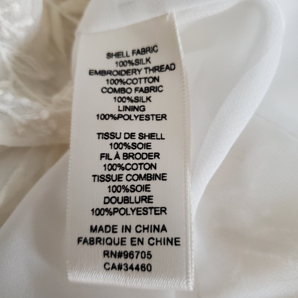 Rebecca Taylor Textured Vines Silk Blouse –‎ Style No. 5490263 - Picture 8 of 10